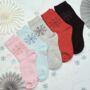 Christmas Sock Gift Box – Five Luxury Festive Pairs For Her, thumbnail 5 of 6