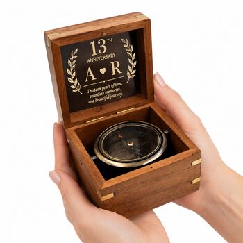 Personalised Heritage Gimbal Compass For Graduation Gift, 4 of 12