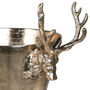 Brass Reindeer Champagne And Wine Cooler, thumbnail 2 of 2