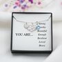 You Are Loved Gift – Appreciation Inspirational Necklace, thumbnail 1 of 5