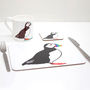 Rainbow Puffin Placemat, thumbnail 1 of 9
