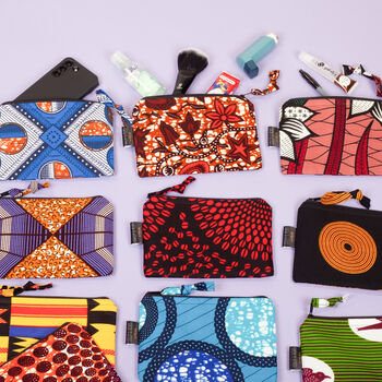 Small African Print Zip Pouch | Tunde Print, 5 of 5