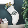 Personalised Polar Bear Name Christmas Stocking, thumbnail 1 of 2