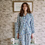 Turquoise And Royal Blue Organic Handmade Pyjamas, thumbnail 1 of 9