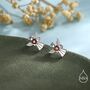 Sterling Silver Angel Stud Earrings, thumbnail 3 of 12