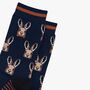 Dapper Hare Men's Bamboo Dress Socks Navy, thumbnail 2 of 4