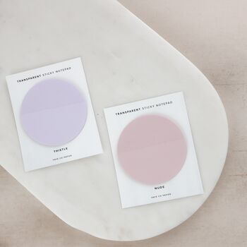 Transparent Circle Sticky Notepad | Page Flags, 4 of 4