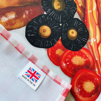 'The Full English' Breakfast Illustrated Tea Towel, 3 of 4