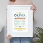 Baby Details Personalised Print, thumbnail 1 of 3