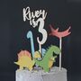 Personalised Cake Topper, Dinosaurs, thumbnail 7 of 8