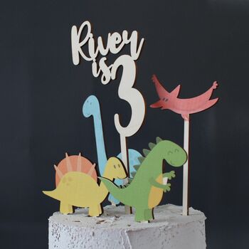 Personalised Cake Topper, Dinosaurs, 7 of 8