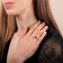 Smoky Quartz 925 Sterling Silver Pear Drop Ring, thumbnail 2 of 5