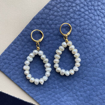 Handmade Freshwater Pearl Drop Earrings, 9 of 10