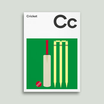 Cricket Posters And Prints, Graphic Wall Art, 3 of 5
