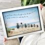 Personalised Family Seaside Beach Pebble Picture, thumbnail 1 of 2