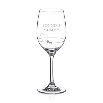 Personalised Petit Wine Glass With Crystals, 2 of 5