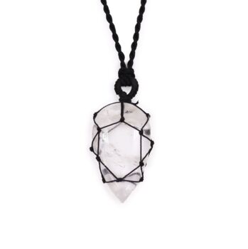 Healing Crystal Necklace Rock Quartz Crystal, 3 of 5
