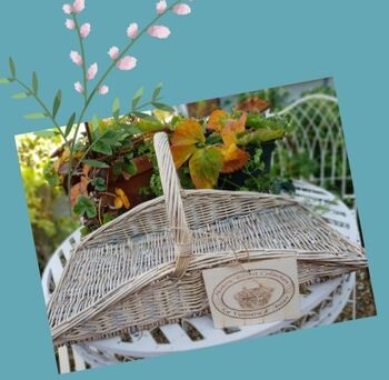 Willow Flower Trug Grey, 7 of 8