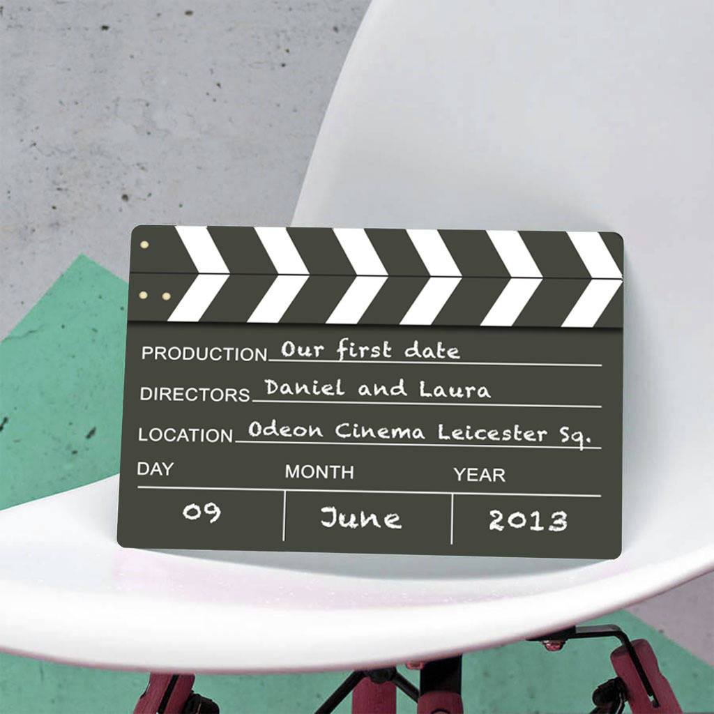 Personalised Hollywood Film Clapper Metal Plaque, 1 of 4