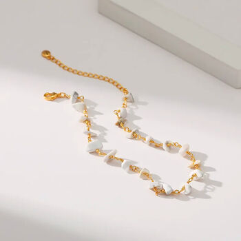 Ula Crystal Stone Anklet, 2 of 5
