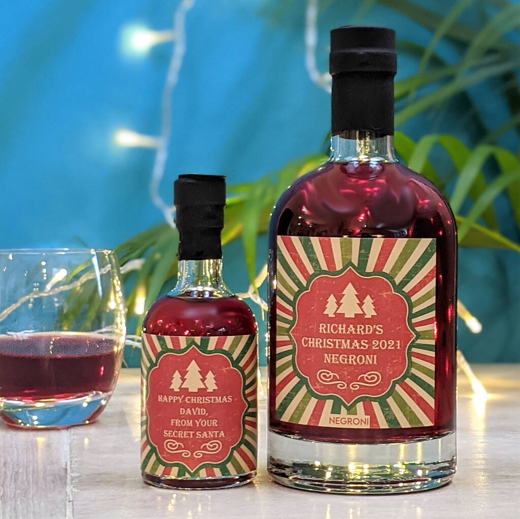 Personalised Christmas Negroni Cocktail With Music, 1 of 5