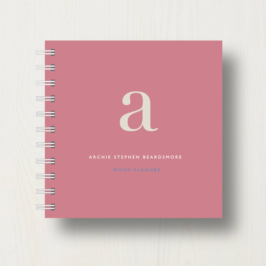 Personalised Alphabet Small Notebook By Designed | notonthehighstreet.com