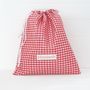 Personalised Oilcloth Wipe Clean Drawstring Kit Bag, thumbnail 2 of 4