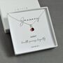 Sterling Silver January Birthstone Necklace, thumbnail 1 of 5