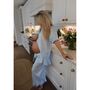 The Bonnie Ruffle Sleep Set Sky Gingham, thumbnail 4 of 6