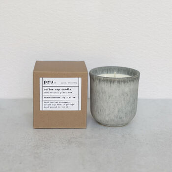 Coffee Cup Candle Mediterranean Fig And Olive, 3 of 6