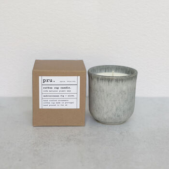 Coffee Cup Candle Mediterranean Fig And Olive, 4 of 7