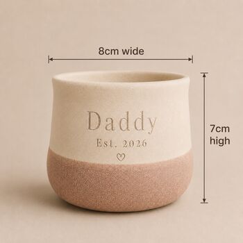 Personalised Plant Pot Gift For Dad, Daddy, Grandad, 3 of 6