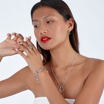 Volcan Stud Drop Earrings, 7 of 9