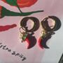 Chilli Detachable Enamel Charm Hoop Earrings, thumbnail 1 of 7