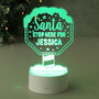 Personalised Santa Stop Here Night Light, thumbnail 6 of 8