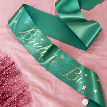 Gold Stars 'Bride To Be' Hen Party Sash, 3 of 6