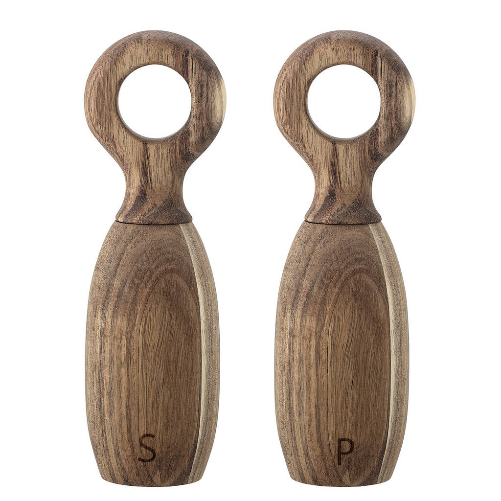 Wooden Salt And Pepper Mill Set By Idyll Home