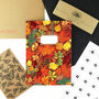 Autumna Fallen Leaf Print Notebook, thumbnail 3 of 8