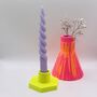 Neon Candle Holder Yellow, thumbnail 5 of 7