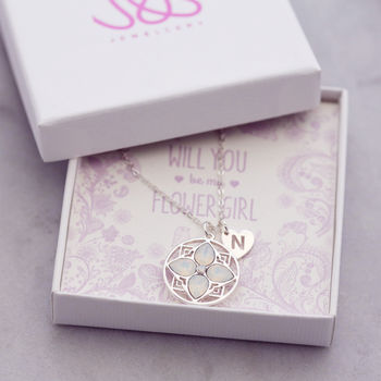 Bridesmaid 'Will You' Or 'Thank You' Gift Card Necklace, 8 of 9