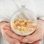 Personalised Flower Bath Christmas Bauble, thumbnail 3 of 5