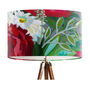 Scarlet Heaven, Modern Floral Red And Green Lampshade, thumbnail 3 of 4