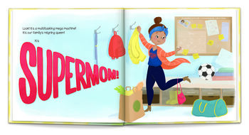 Personalised Children's Book, Super Mum, 3 of 10