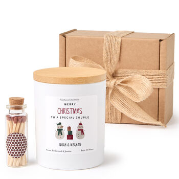 Newlyweds First Xmas Keepsake Gift Candle, 10 of 10