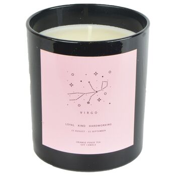 Black And Pink Zodiac Constellation Candle, 2 of 7