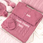 Cosy Pink Baby Girl Knitted Gift Set, thumbnail 5 of 12