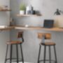 Tall Bar Stools With Backrest For Kitchen, thumbnail 2 of 11