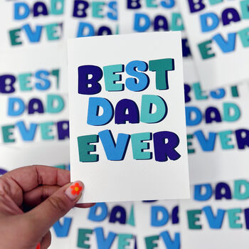 Father's Day Card 'Best Dad Ever', 4 of 5
