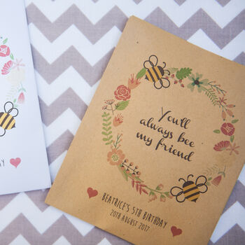10 Personalised Bee Friendly Seed Packet Gifts, 3 of 7