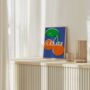 French Cherry Colourful Kitchen Print, thumbnail 1 of 9